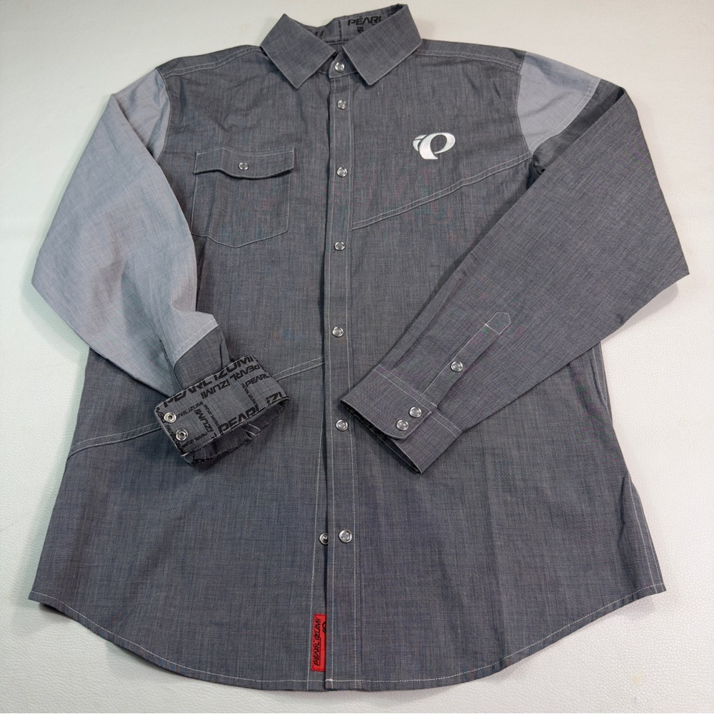 Pearl Izumi Men’s Casual Button Down Shirt Pearl Snap